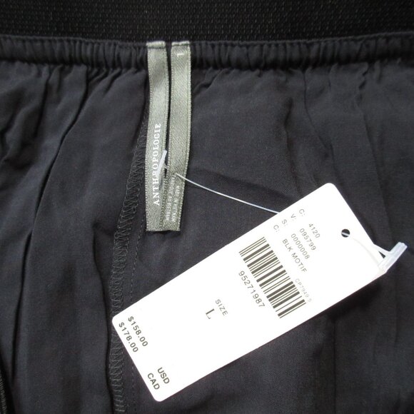 NWT by Anthropologie Cheri in Black Floral Ruffled Tulle Midi Skirt L - Picture 4 of 5